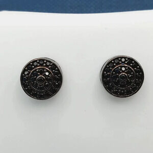 "925 Sterling Silver Plated CZ Earrings, INUS1BR182